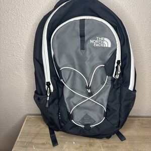 UNISEX THE NORTH FACE JESTER College Middle High School BACKPACK Gray and Black